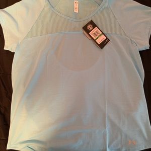 Under Armour Light Blue Ladies Large Shirt NWT
